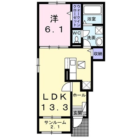 マカニ　レア　Ｄの物件間取画像